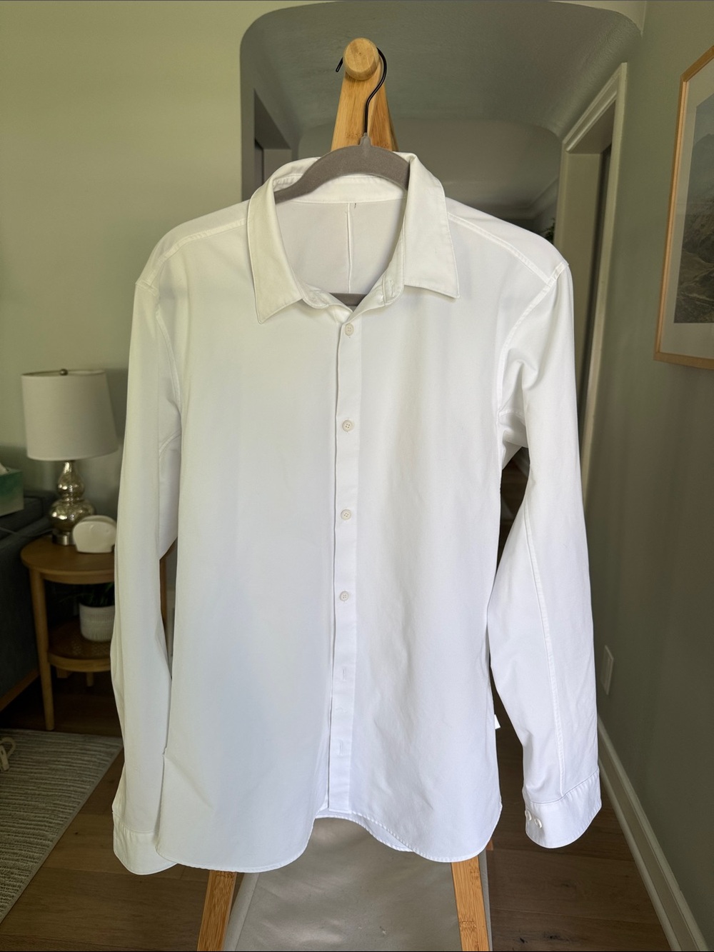 lululemon athletica White Long-Sleeve Button Shirt